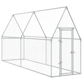 klatka-dla-kurczat-srebrna-400x100x190-cm-stal-galwanizowana