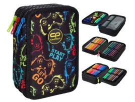 coolpack-piornik-szkolny-trzykomorowy-z-wyposazeniem-kredki-pisaki-xplay