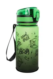 coolpack-bidon-szkolny-butelka-na-wode-400-ml-game-over-green