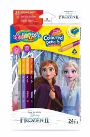 colorino-disney-kredki-olowkowe-trojkatne-dwukolorowe-12-24-kolory-frozen