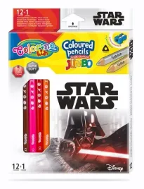 colorino-disney-kredki-olowkowe-trojkatne-jumbo-grube-12-kolorow-star-wars