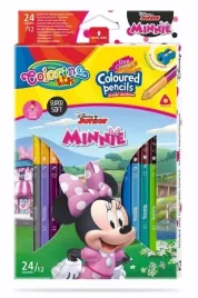 colorino-disney-kredki-olowkowe-trojkatne-dwukolorowe-12-24-kolory-minnie