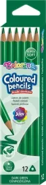 colorino-kredki-olowkowe-trojkatne-12szt-c-zielone