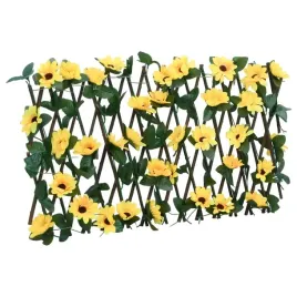 vidaxlandnbspkratka-ze-sztucznym-bluszczem-rozsuwana-zolta-180x30-cm