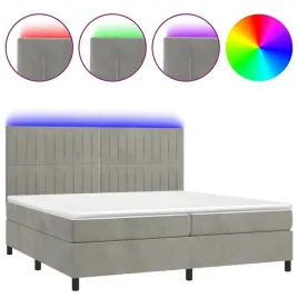 lozko-kontynentalne-z-materacem-i-led-szare-200x200cm-aksamit