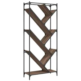 regal-brazowy-dab-79x30x180-cm-material-drewnopochodny-i-metal
