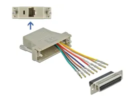 delock-przejsciowka-d-sub-25-pin-zenska-do-rj45-zenska-zestaw-montazowy