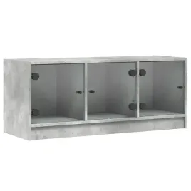 szafka-tv-ze-szklanymi-drzwiami-szarosc-betonu-102x37x42-cm