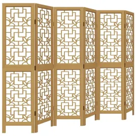 parawan-pokojowy-6-panelowy-brazowy-lite-drewno-paulowni