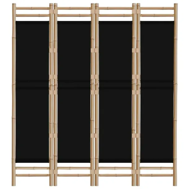 skladany-parawan-4-panelowy-160-cm-bambus-i-plotno-szerokosc-skrzydla-40-cm