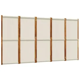 parawan-5-panelowy-jasnoszary-350x180-cm