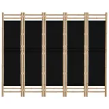 skladany-parawan-5-panelowy-200-cm-bambus-i-plotno-wysokosc-parawanu-180-cm