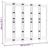 skladany-parawan-5-panelowy-200-cm-bambus-i-plotno-kolor-skrzydla-bezowy