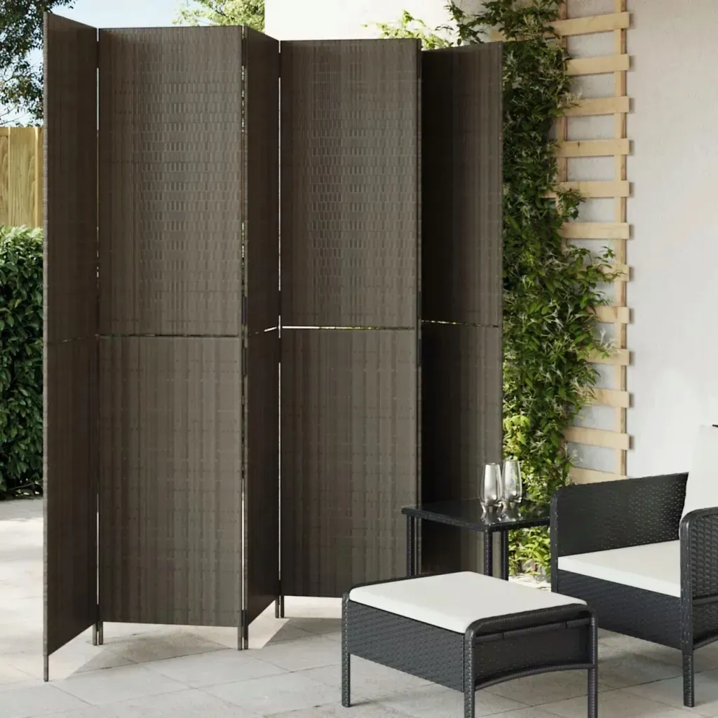 parawan-6-panelowy-szary-polirattan