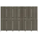 parawan-6-panelowy-szary-polirattan-kod-producenta-365370