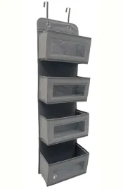 organizer-na-drzwi-wiszacy-4-pojemne-kieszenie-jasnoszary-zawieszany
