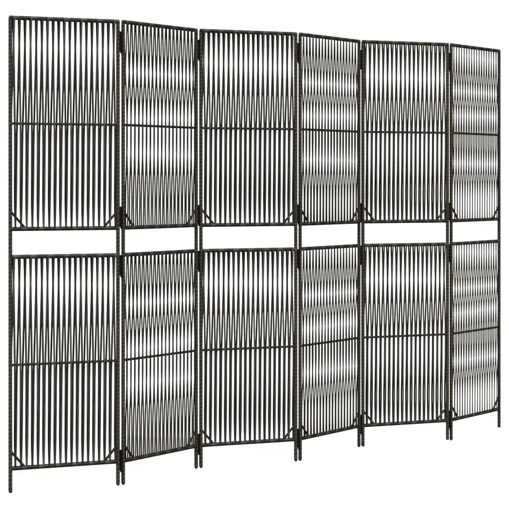 parawan-6-panelowy-szary-polirattan
