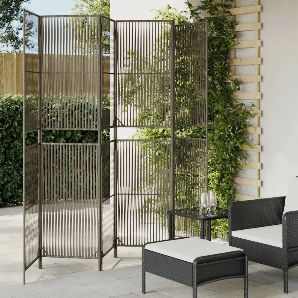 parawan-6-panelowy-szary-polirattan