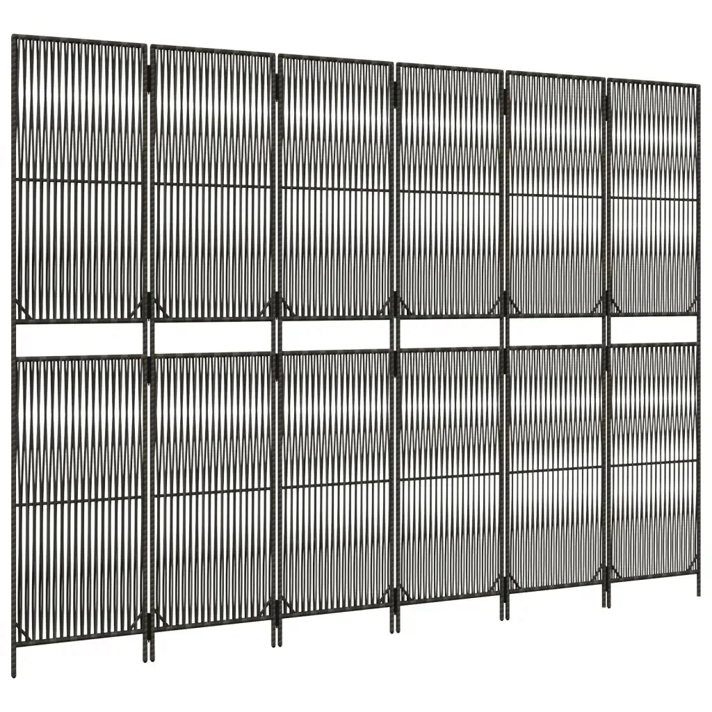 parawan-6-panelowy-szary-polirattan