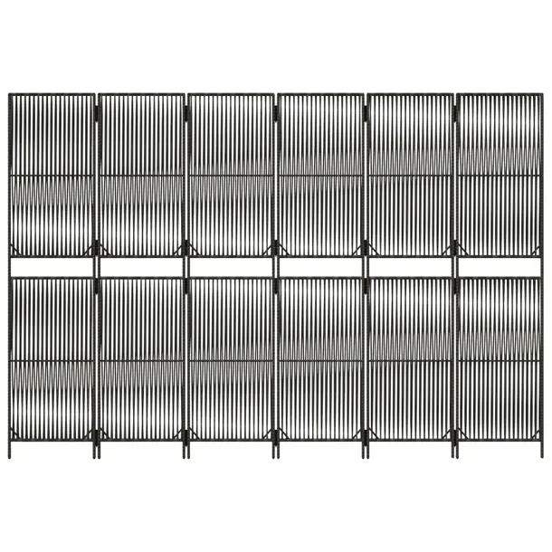 parawan-6-panelowy-szary-polirattan-waga-z-opakowaniem-15-2-kg