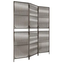 parawan-3-panelowy-brazowy-polirattan