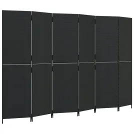 parawan-6-panelowy-czarny-polirattan