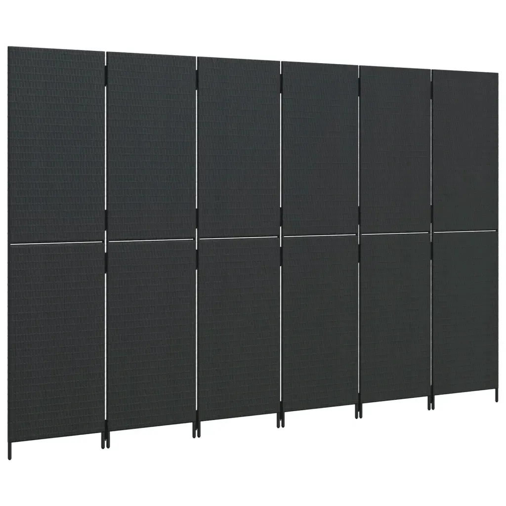 parawan-6-panelowy-czarny-polirattan
