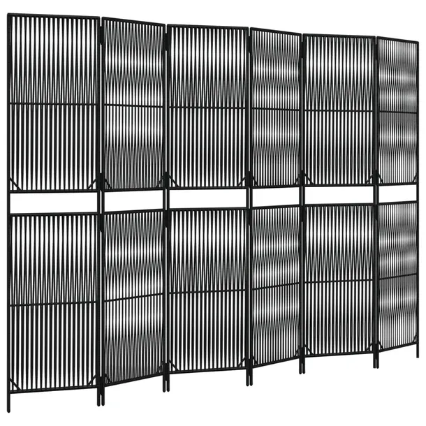 parawan-6-panelowy-czarny-polirattan