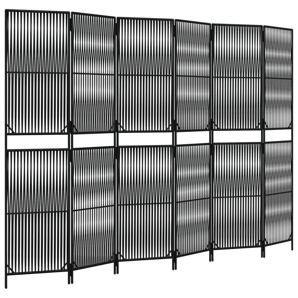 parawan-6-panelowy-czarny-polirattan