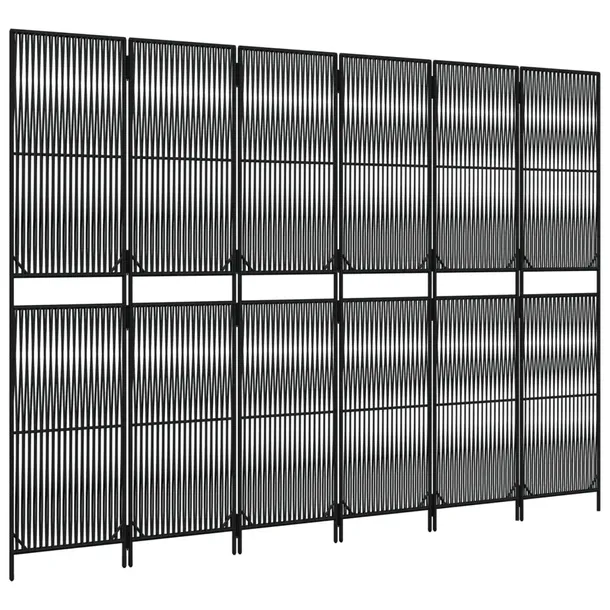 parawan-6-panelowy-czarny-polirattan-szerokosc-parawanu-1-cm
