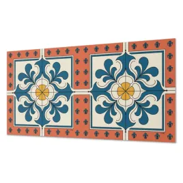naklejany-panel-winylowy-do-przedpokoju-folkowy-wzor-z-kwiatami-100x50-cm