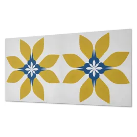 naklejany-panel-winylowy-do-przedpokoju-kwiatowy-wzor-z-liscmi-100x50-cm