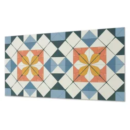 winylowy-panel-z-grafika-do-lazienki-geometryczny-wzor-kwiatowy-120x60-cm