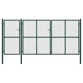 brama-ogrodzeniowa-stalowa-400-x-150-cm-zielona