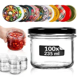 100x-sloiki-szklane-235ml-na-ogorki-miod-przetwory-dzem-mieso-ebook-gratis