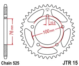 zebatka-tylna-jt-jtr15-44-benelli-bn-302-stalowa-wytrzymala-mocna