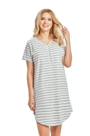 taro-koszula-nocna-isabella-3518-01-paski-szary-xl