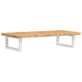 polka-scienna-pod-umywalke-stal-i-lite-drewno-debowe