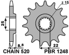 zebatka-przednia-pbr-jtf1901-12-ktm-sx-exc-stalowa-wytrzymala-mocna