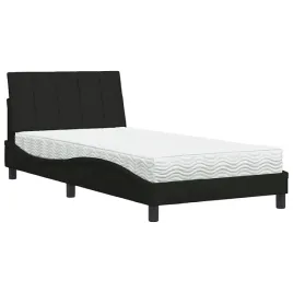 lozko-z-materacem-czarne-100x200-cm-obite-tk