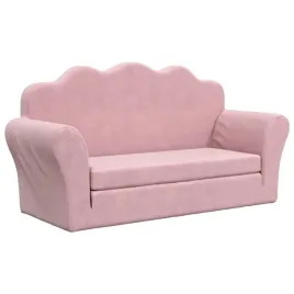 2-os-sofa-dla-dzieci-rozkladana-rozowa-miekki-plusz