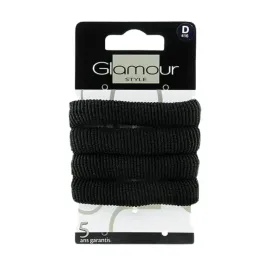 glamour-czarne-gumki-do-wlosow-grube-4-sztuki
