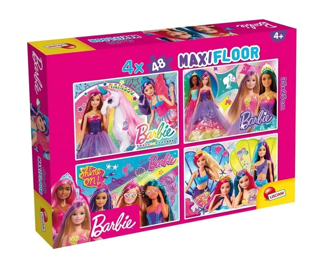 puzzle-dwustronne-maxi-4x48-barbie