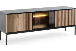 szafka-rtv-na-nozkach-bogalo-154-cm-kolor-czarny-dab-wotan