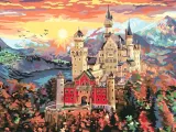 creart-magiczny-zamek-elementy-zestawu-farby-instrukcja-pedzle-wzor-na-plotnie