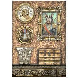 papier-ryzowy-do-decoupage-a4-stamperia-alterego-ramka-z-pieskiem