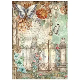 papier-ryzowy-do-decoupage-a4-stamperia-gardens-of-time-motyl-i-brama