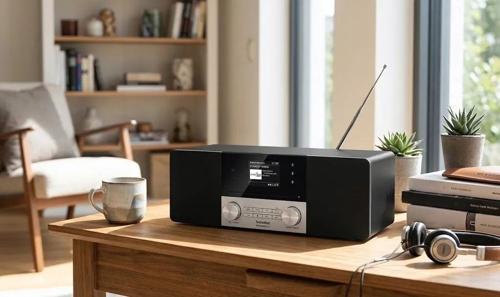 radio-internetowe-technisat-digitradio-3-ir-dab-odtwarzacz-cd-elac-oled-stan-nowy
