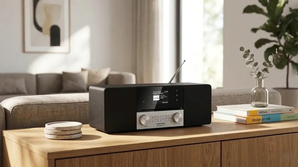 radio-internetowe-technisat-digitradio-3-ir-dab-odtwarzacz-cd-elac-oled-stan-nowy