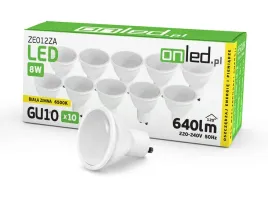10x-zarowka-led-gu10-8w60w-6500k-barwa-biala-zimna-230v